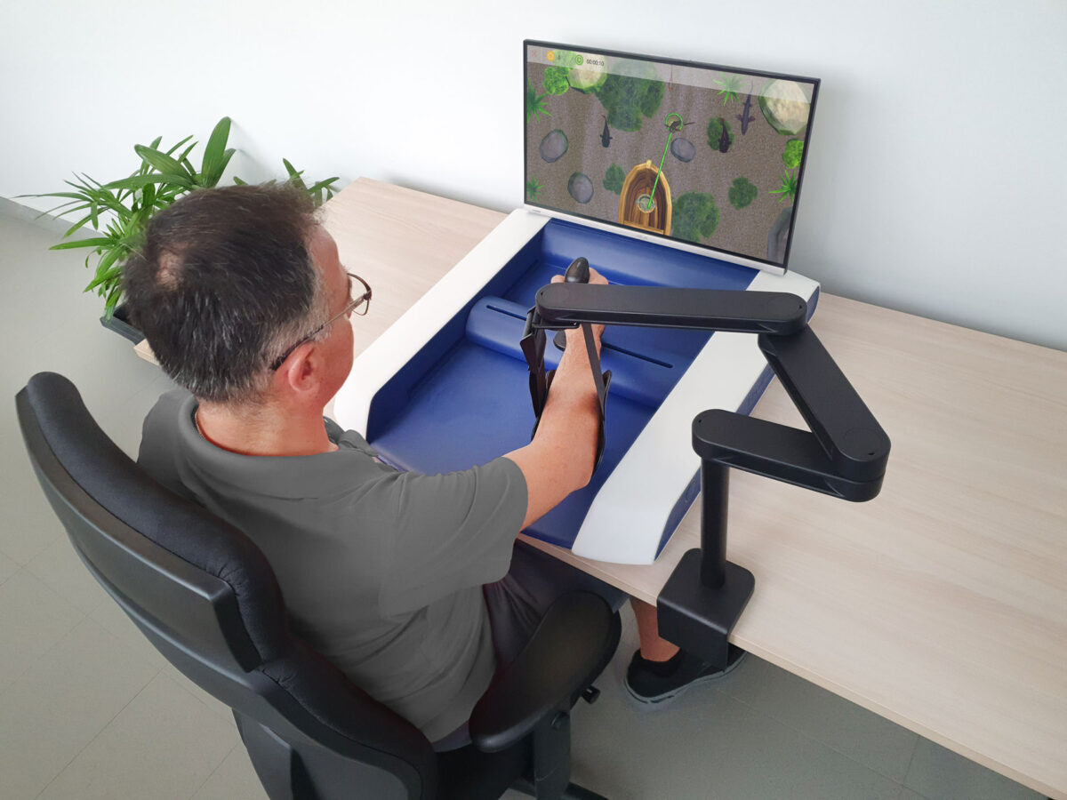 Man using H-Man
